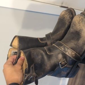 Frye engineer boots